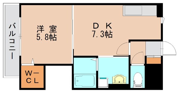 馬出九大病院前駅 徒歩5分 2階の物件間取画像